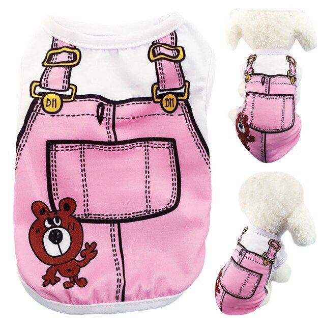 Stripe Vest For Dogs-Paw Print Pad