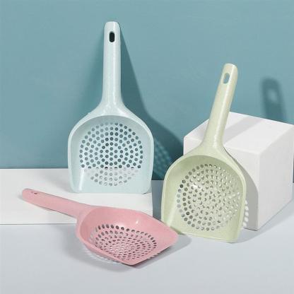 Circle Litter Scooper For Cats-Paw Print Pad