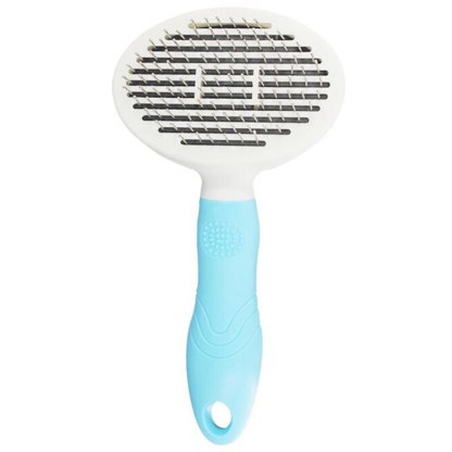Stainless Steel Grooming Brush For Cats-Paw Print Pad