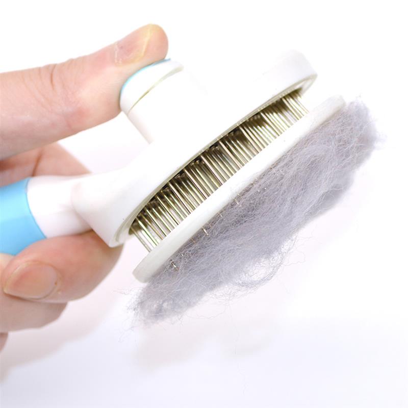 Stainless Steel Grooming Brush For Cats-Paw Print Pad