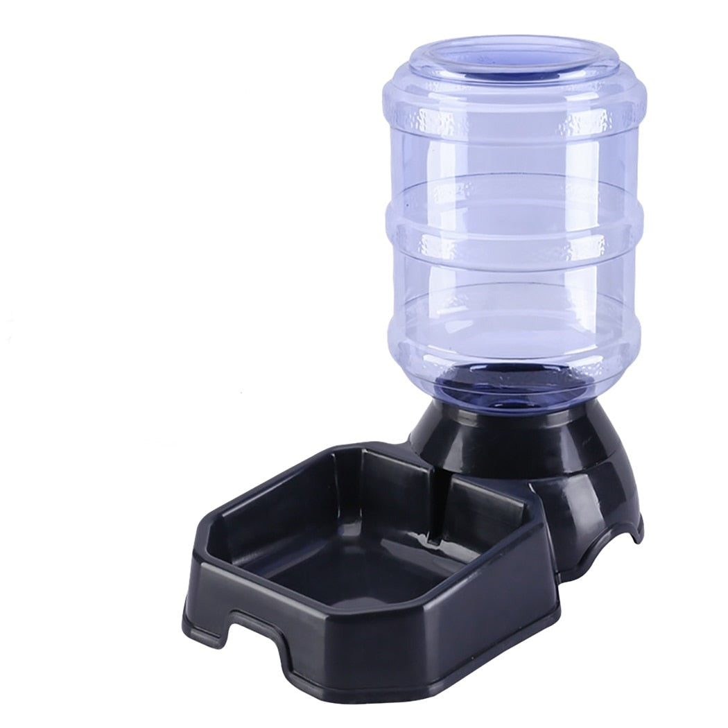 Adjustable Dog Food & Water Automatic Feeder-Paw Print Pad