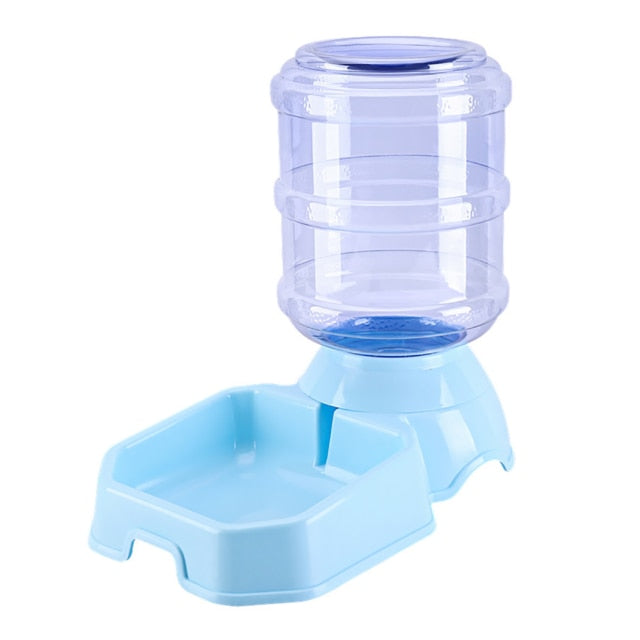 Adjustable Dog Food & Water Automatic Feeder-Paw Print Pad