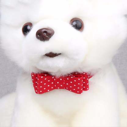 Floral Printed Adjustable Collar for Dog-Paw Print Pad