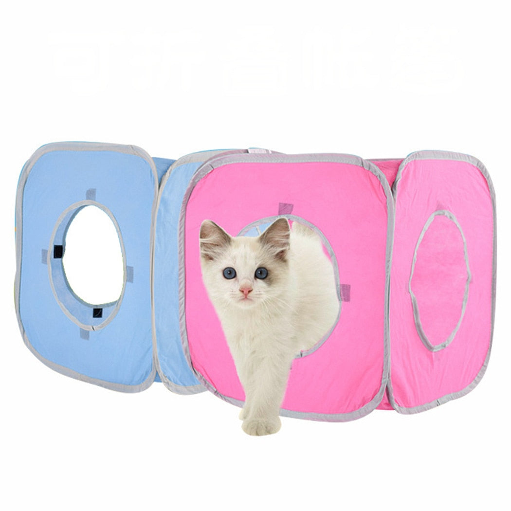 Cat Box Tent Toy-Paw Print Pad
