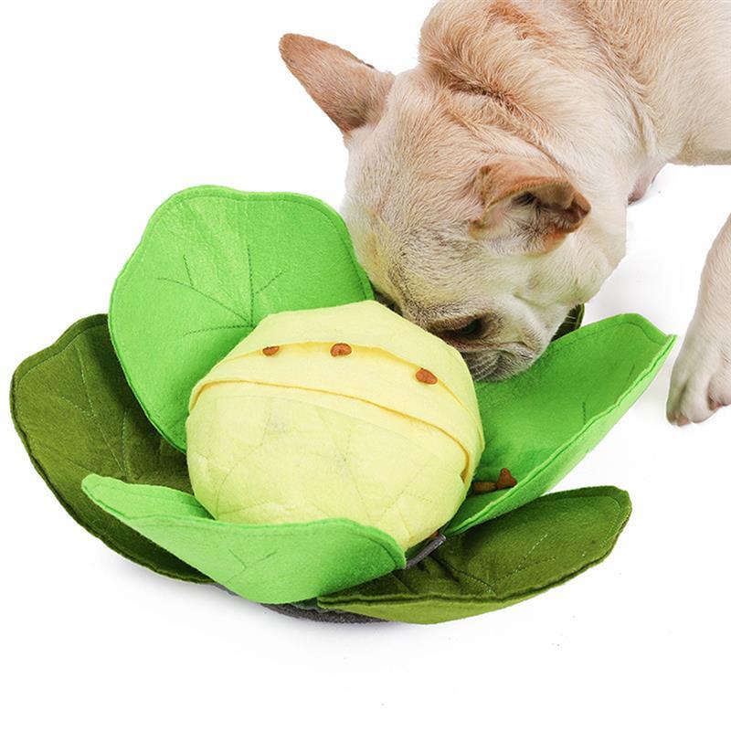 Cabbage-Shaped Snuffle Mat For Dog-Paw Print Pad