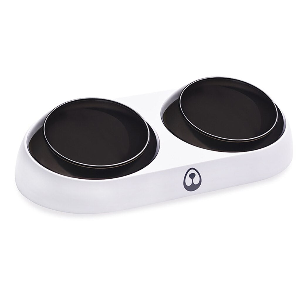 Double Bowl Feeders For Pets-Paw Print Pad