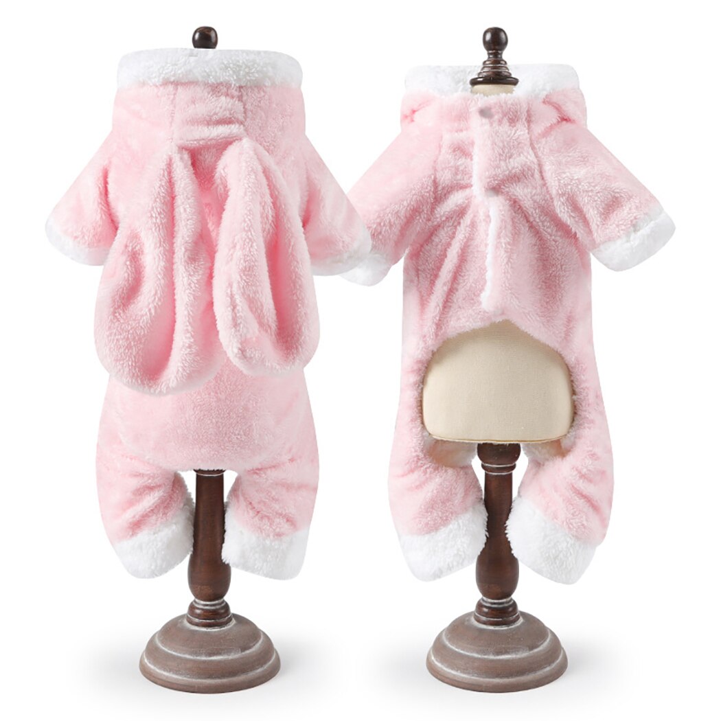 Rabbit Jumpsuit For Dog-Paw Print Pad