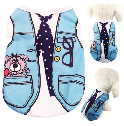 Stripe Vest For Dogs-Paw Print Pad