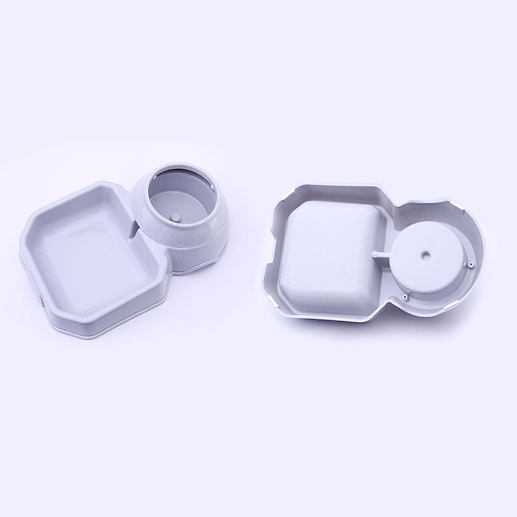 Adjustable Dog Food & Water Automatic Feeder-Paw Print Pad