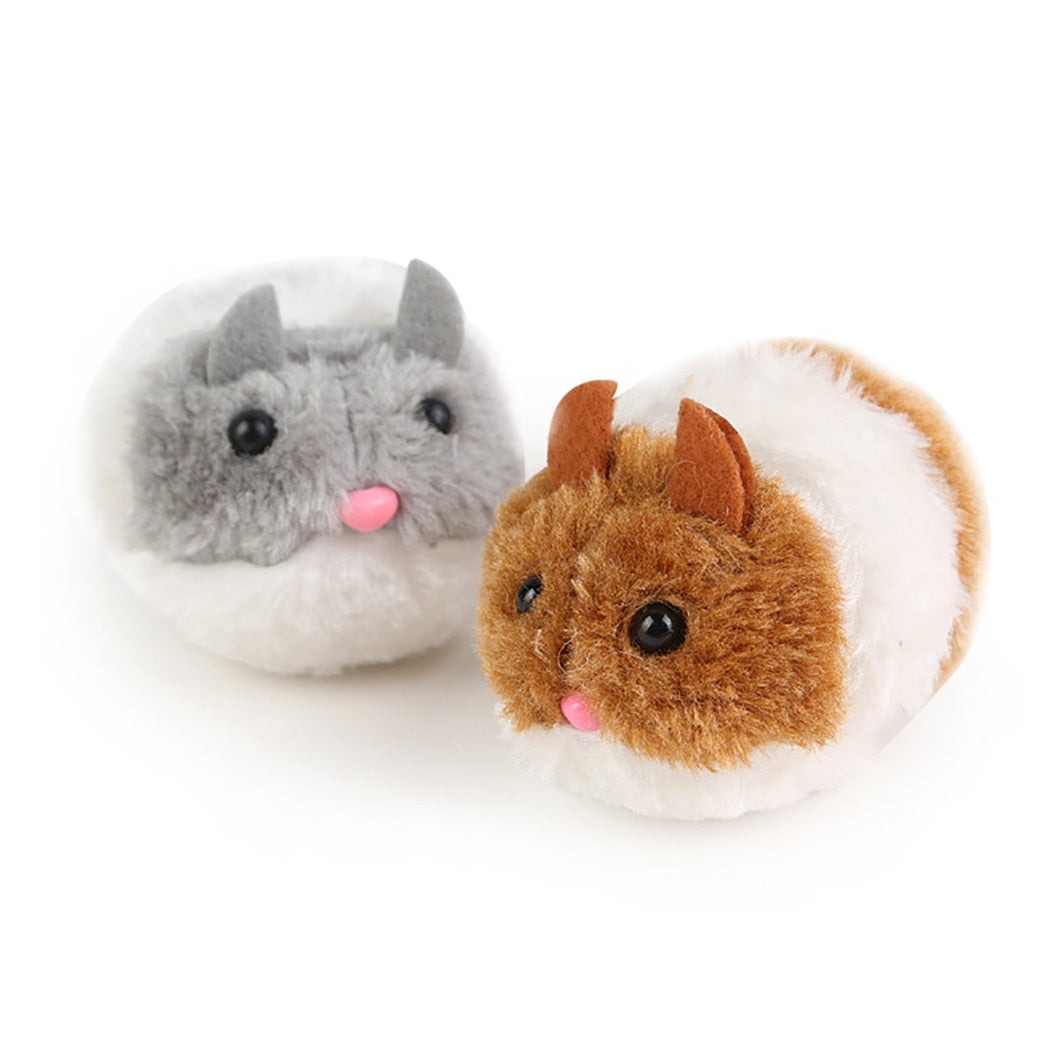 Mice-Shaped Vibrating Toy For Cats-Paw Print Pad