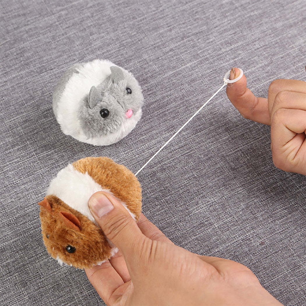 Mice-Shaped Vibrating Toy For Cats-Paw Print Pad