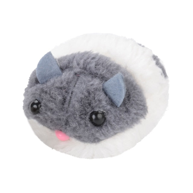 Mice-Shaped Vibrating Toy For Cats-Paw Print Pad