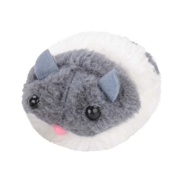 Mice-Shaped Vibrating Toy For Cats-Paw Print Pad