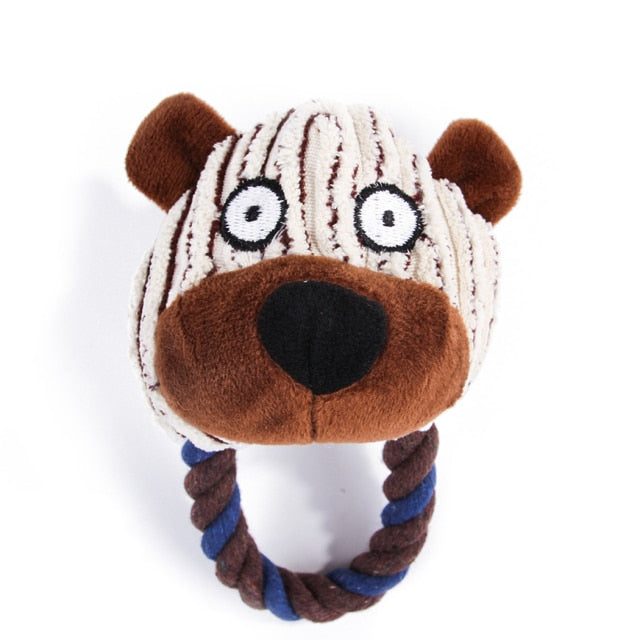 Squeak Animal-Shaped Toys For Dogs-Paw Print Pad