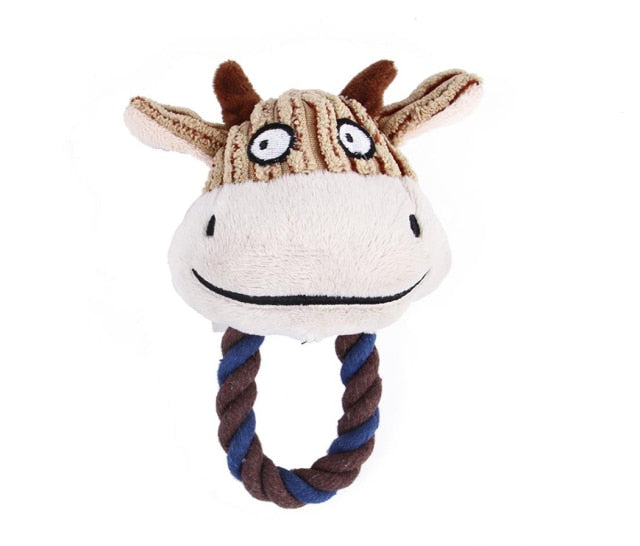 Squeak Animal-Shaped Toys For Dogs-Paw Print Pad