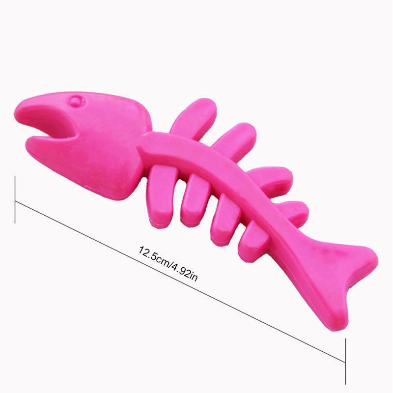 Rubber Fish Bone For Dogs-Paw Print Pad