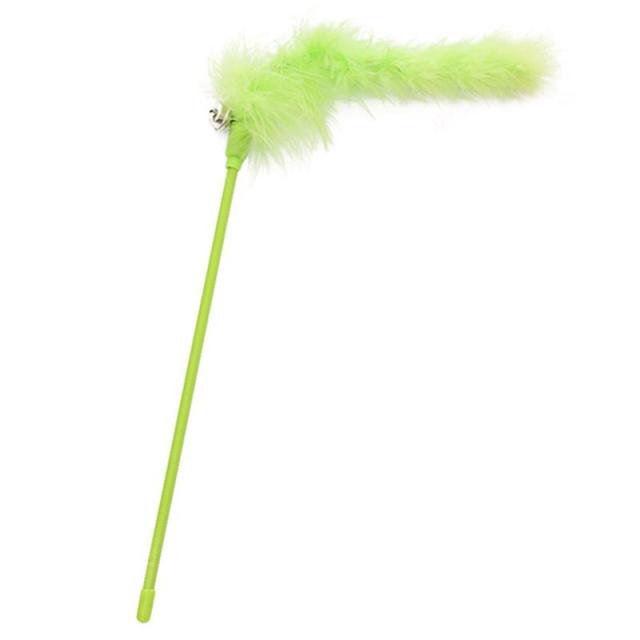 Faux Feather Wand Toys For Cats-Paw Print Pad