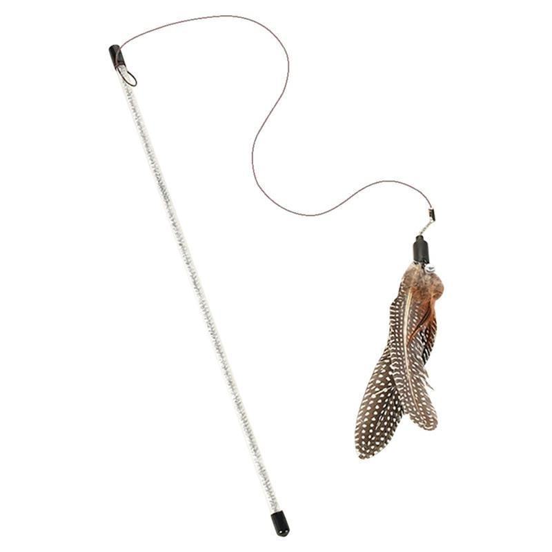 Cat Teaser Feather Wand-Paw Print Pad