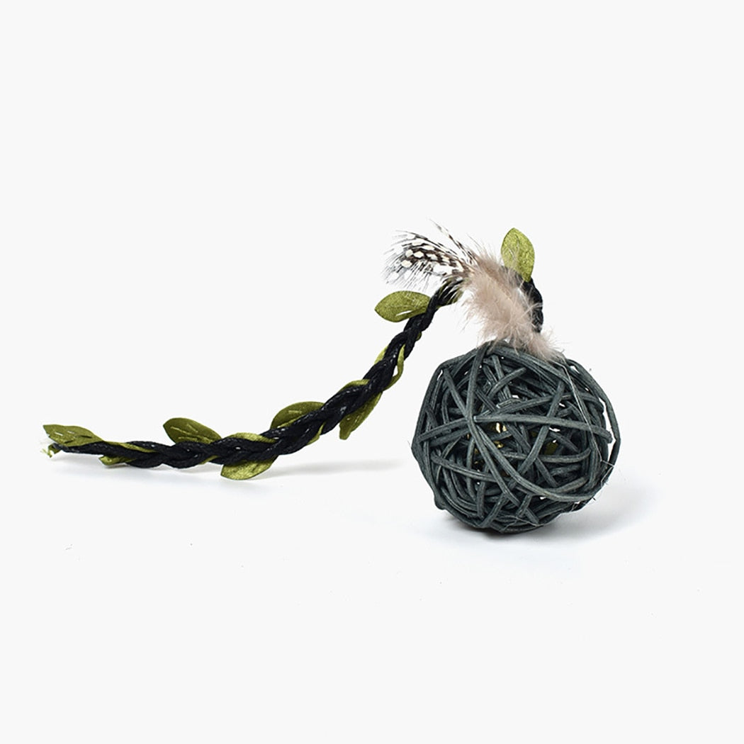 4 Piece Toy Balls Set For Cat-Paw Print Pad