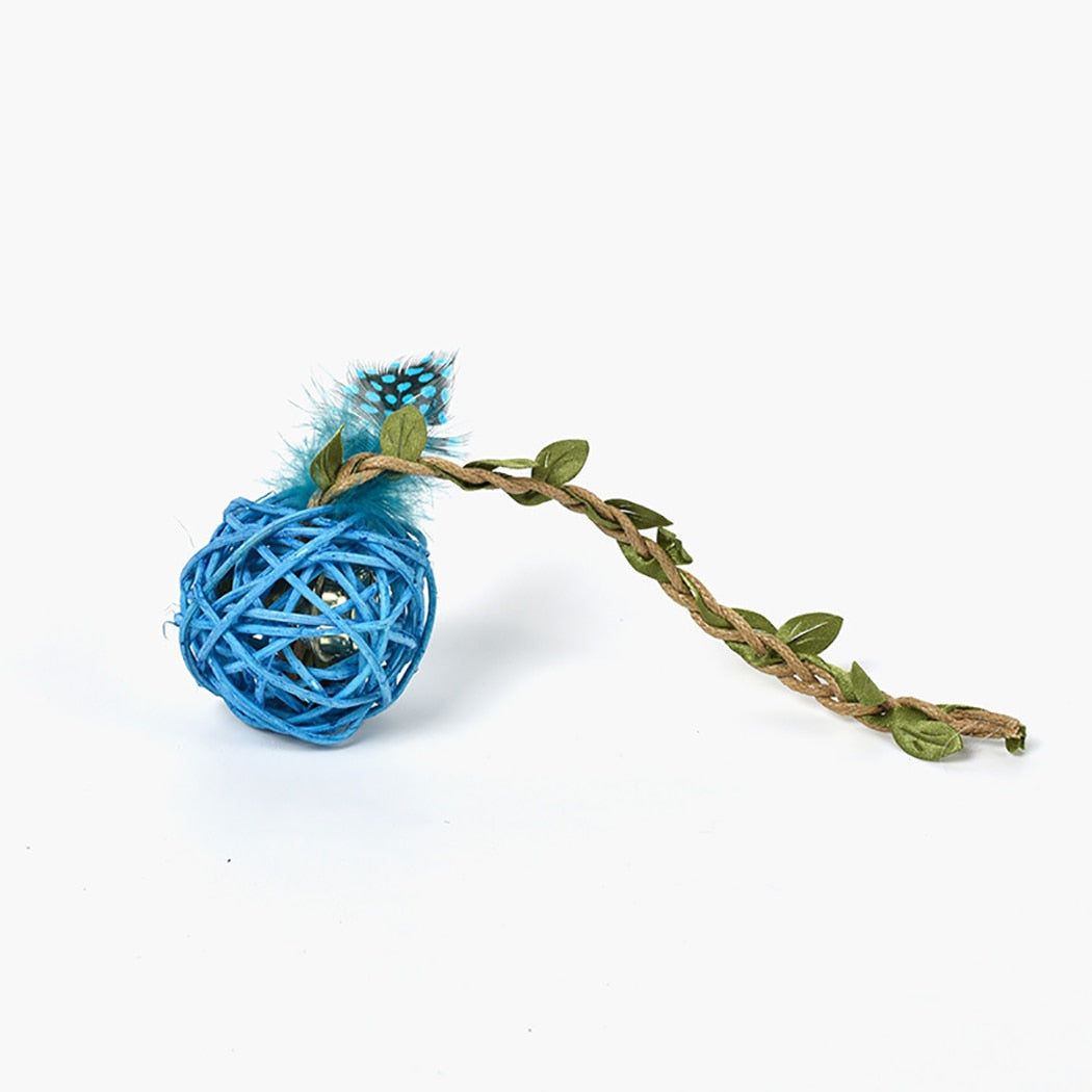 4 Piece Toy Balls Set For Cat-Paw Print Pad