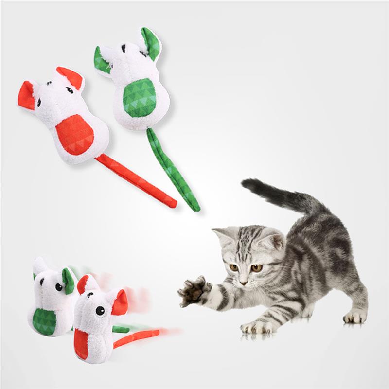 Mouse-Shaped Christmas Toys For Cats-Paw Print Pad