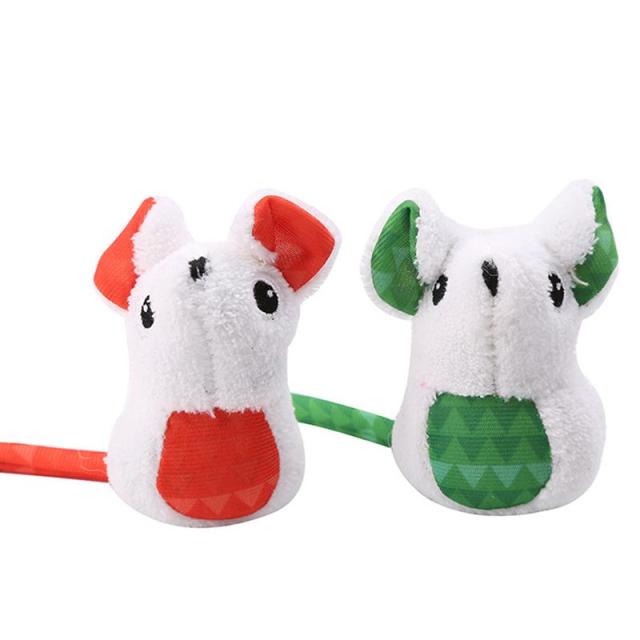 Mouse-Shaped Christmas Toys For Cats-Paw Print Pad
