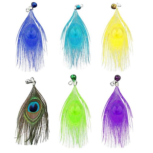 6Pc Refill Wand Feathers for Cat-Paw Print Pad