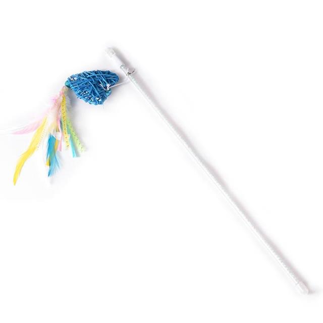 Feather Heart Wand Teaser For Cat-Paw Print Pad