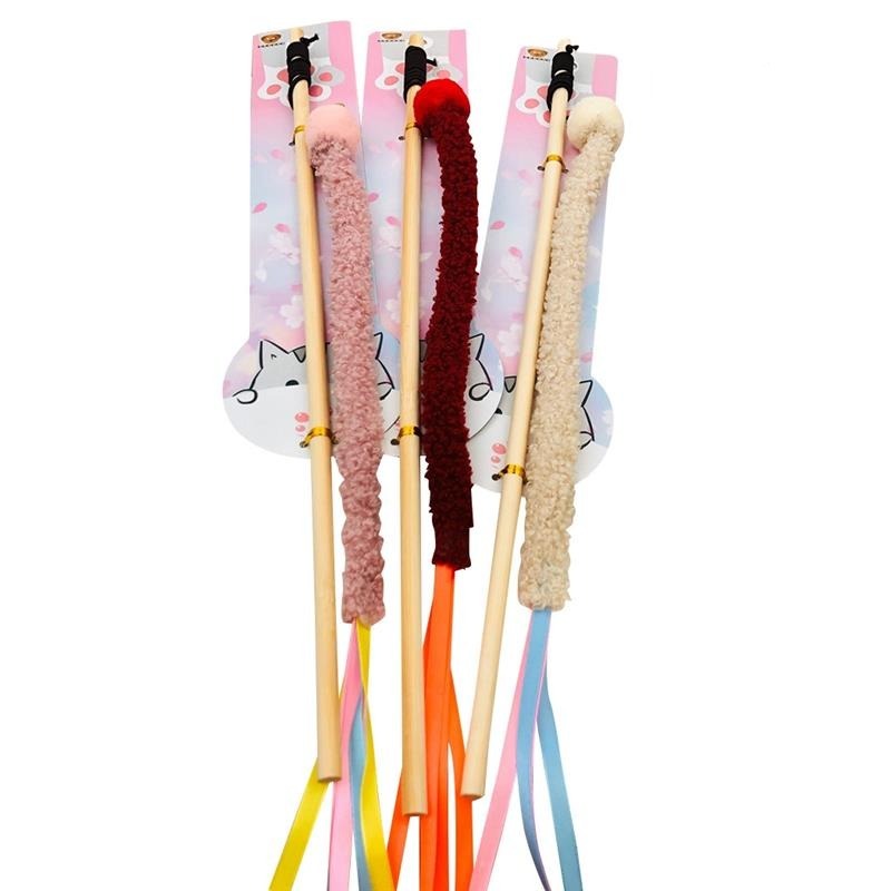 Cat Teasing Wand Toy-Paw Print Pad