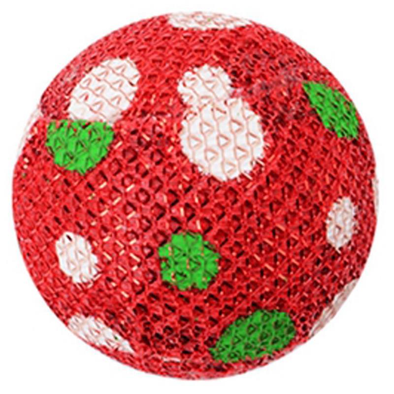 Christmas Catnip Toy Ball-Paw Print Pad