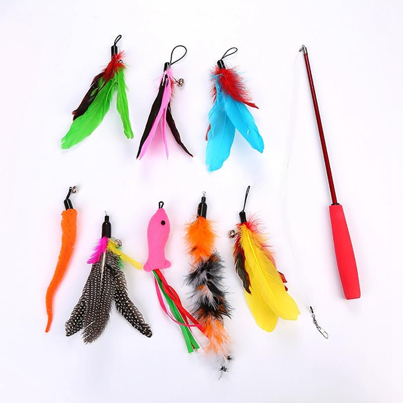 8 Piece Extendable Wand Set for Cat-Paw Print Pad