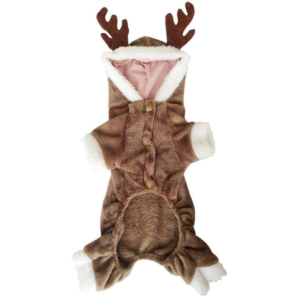 Reindeer Dog Costume-Paw Print Pad