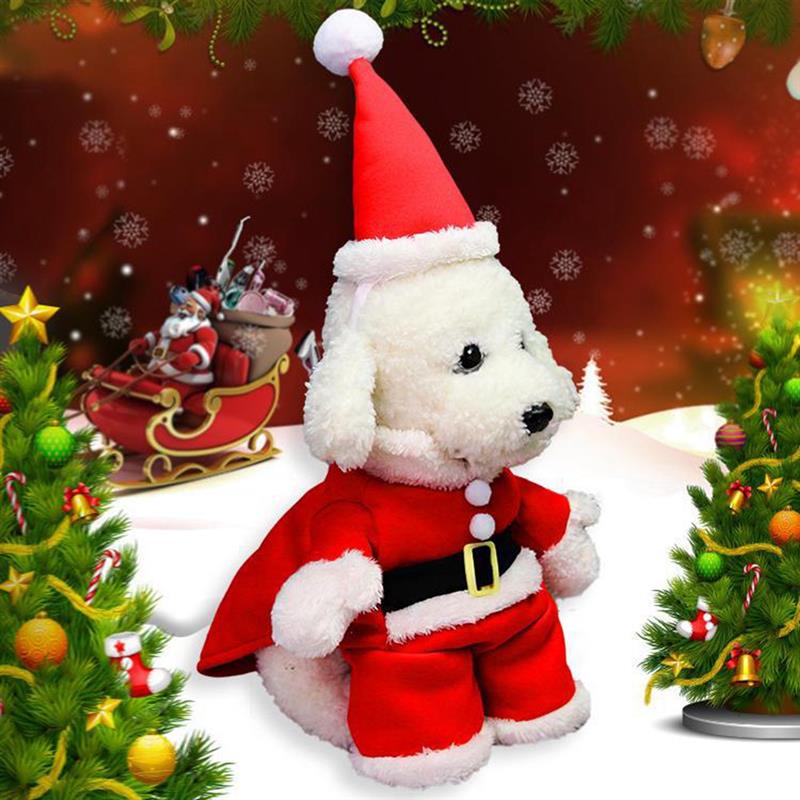 Christmas Santa Costume For Dogs-Paw Print Pad