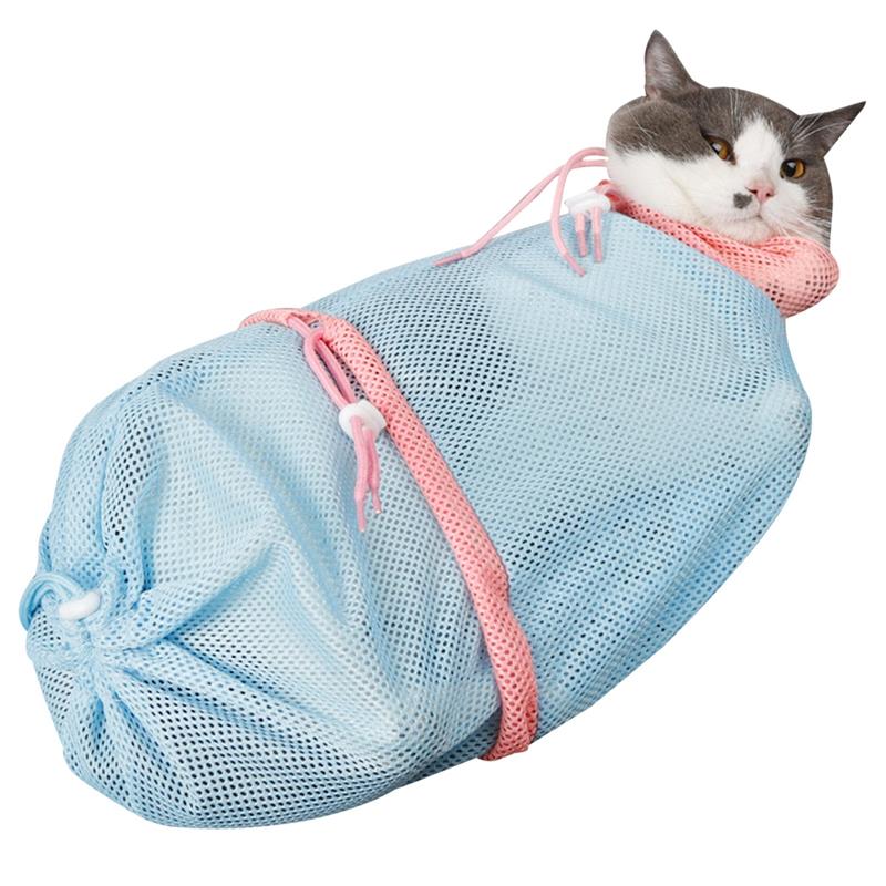 Grooming Shower Net For Cats-Paw Print Pad