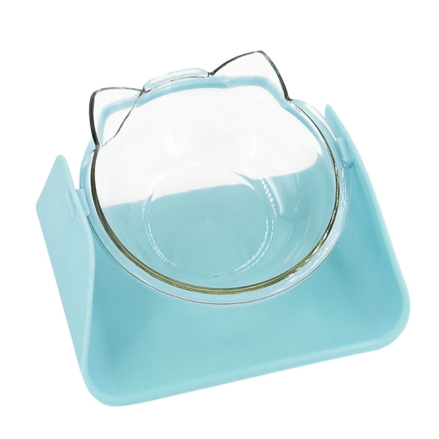 Adjustable Food Bowls For Cats-Paw Print Pad