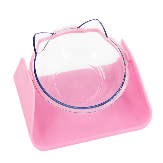 Adjustable Food Bowls For Cats-Paw Print Pad