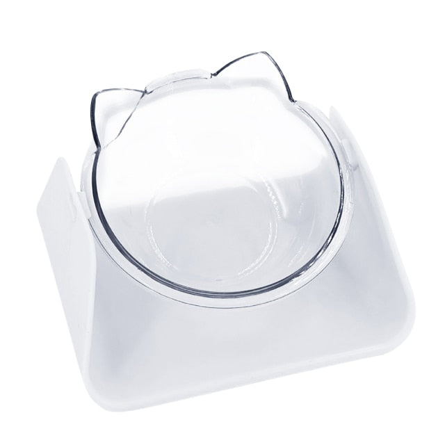 Adjustable Food Bowls For Cats-Paw Print Pad
