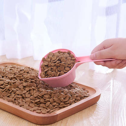 3 Piece Food Scooper Set For Cats-Paw Print Pad