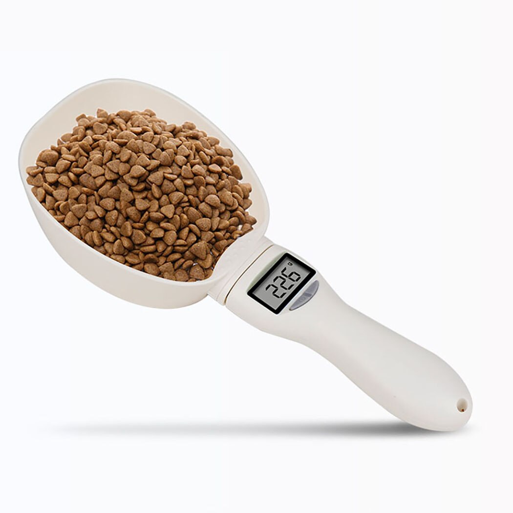 LCD Display Measuring Food Scooper-Paw Print Pad