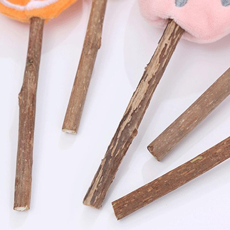 Plush Toy Stick For Pets-Paw Print Pad