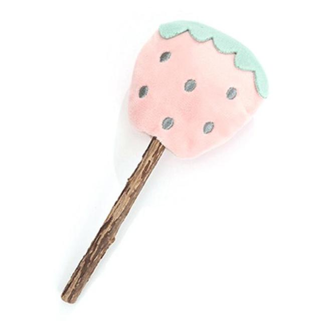 Plush Toy Stick For Pets-Paw Print Pad
