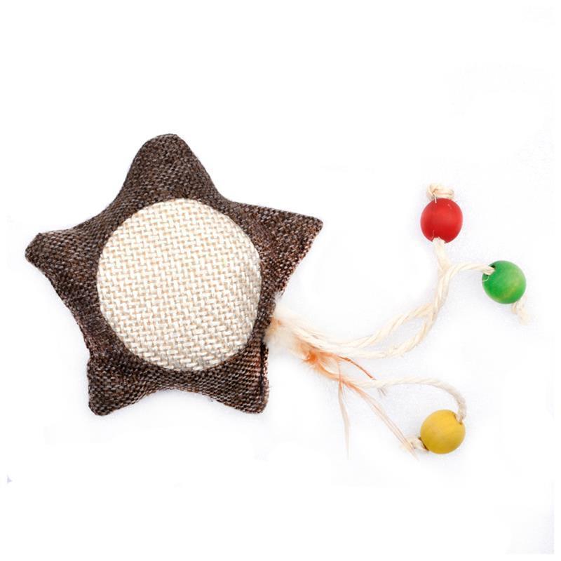3 Piece Bite Resistant Catnip Toy Set-Paw Print Pad