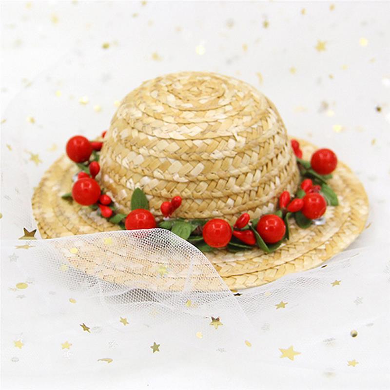 Creative Straw Hat For Cats-Paw Print Pad