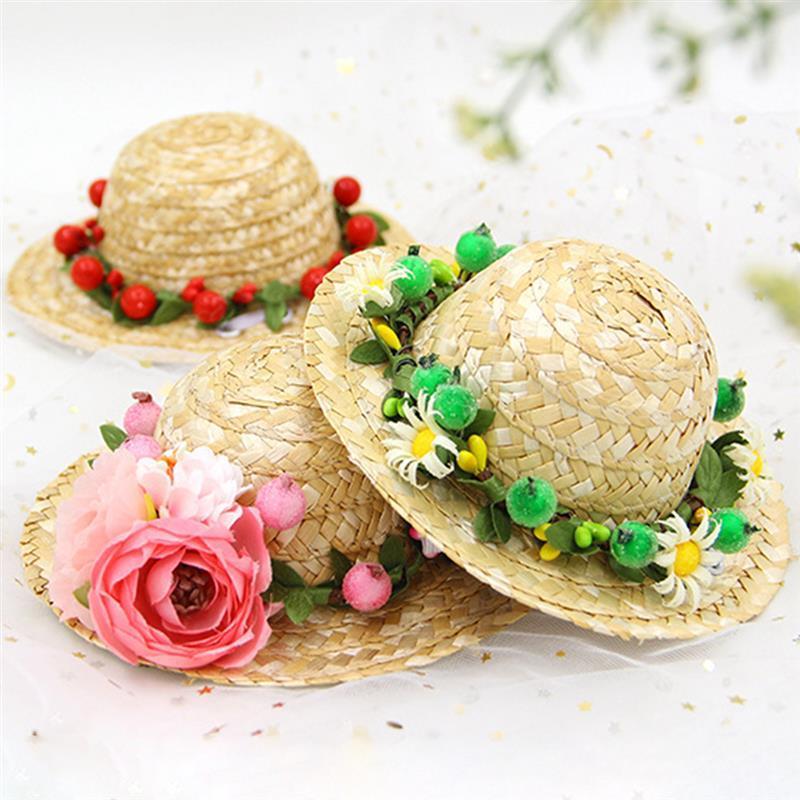 Creative Straw Hat For Cats-Paw Print Pad