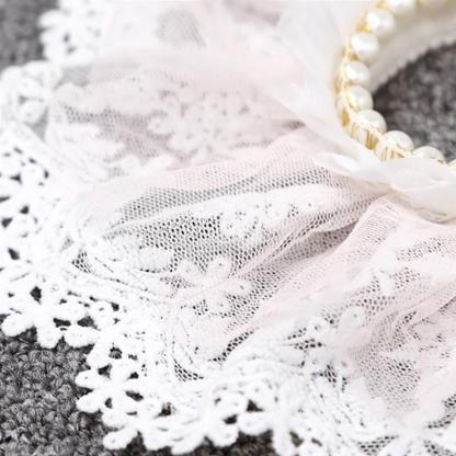 Lace Cat Bandana-Paw Print Pad