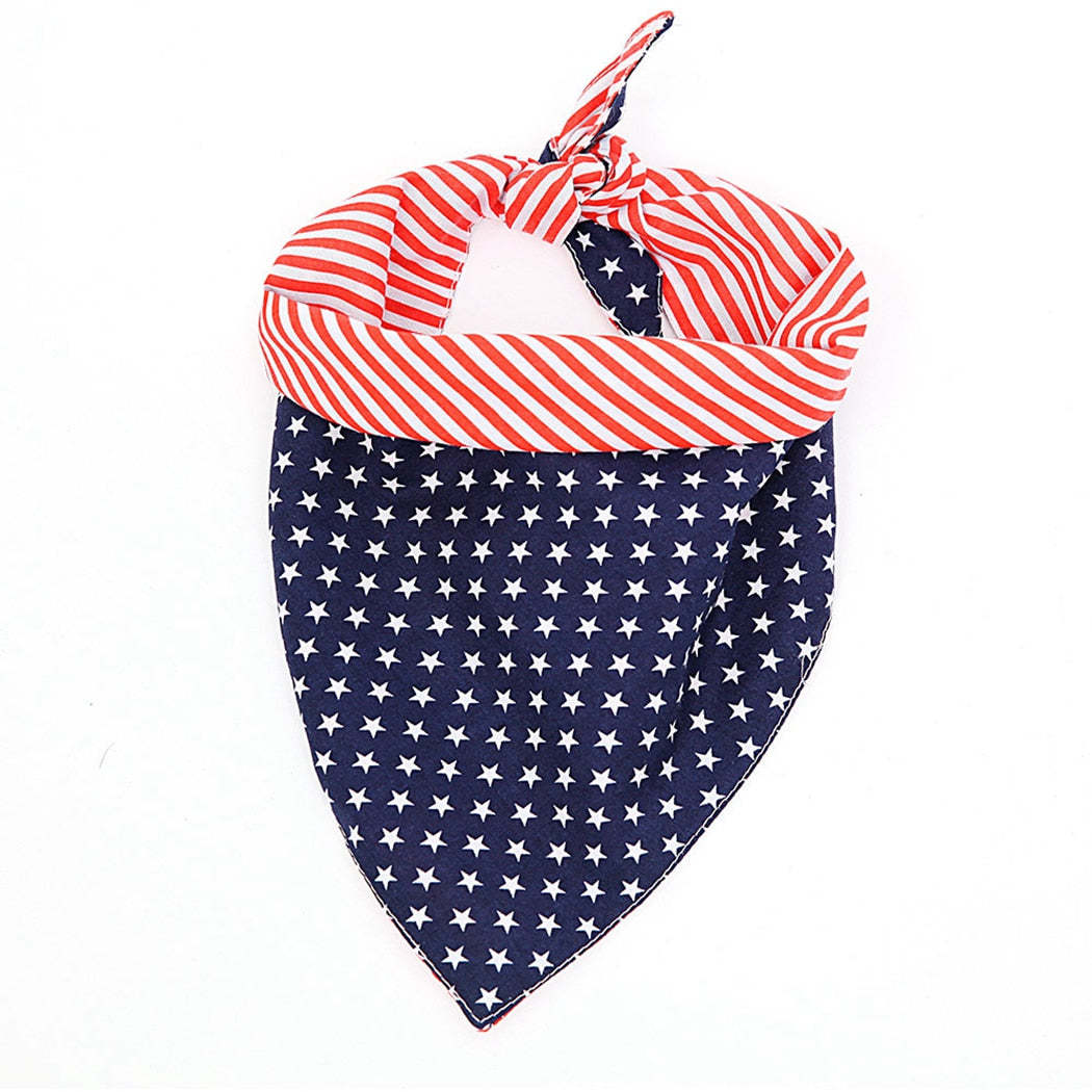 American Flag Bandana For Dogs-Paw Print Pad