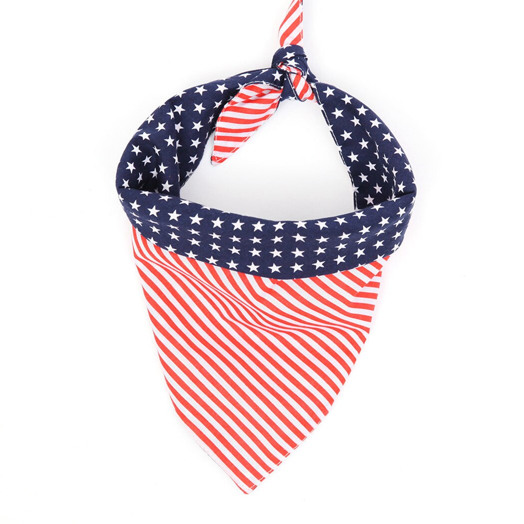 American Flag Bandana For Dogs-Paw Print Pad