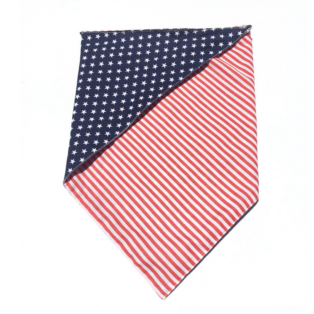 American Flag Bandana For Dogs-Paw Print Pad