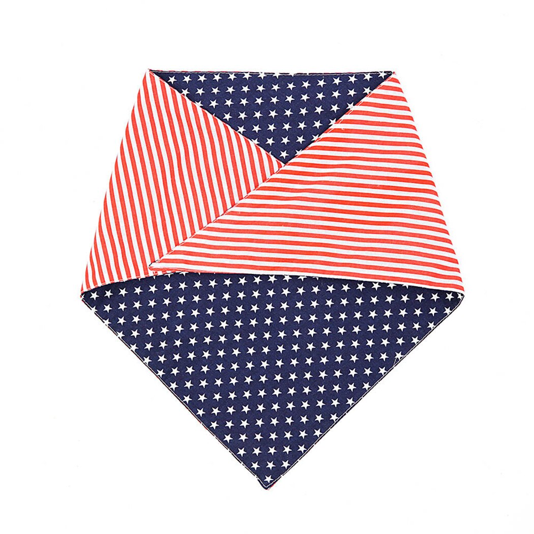 American Flag Bandana For Dogs-Paw Print Pad