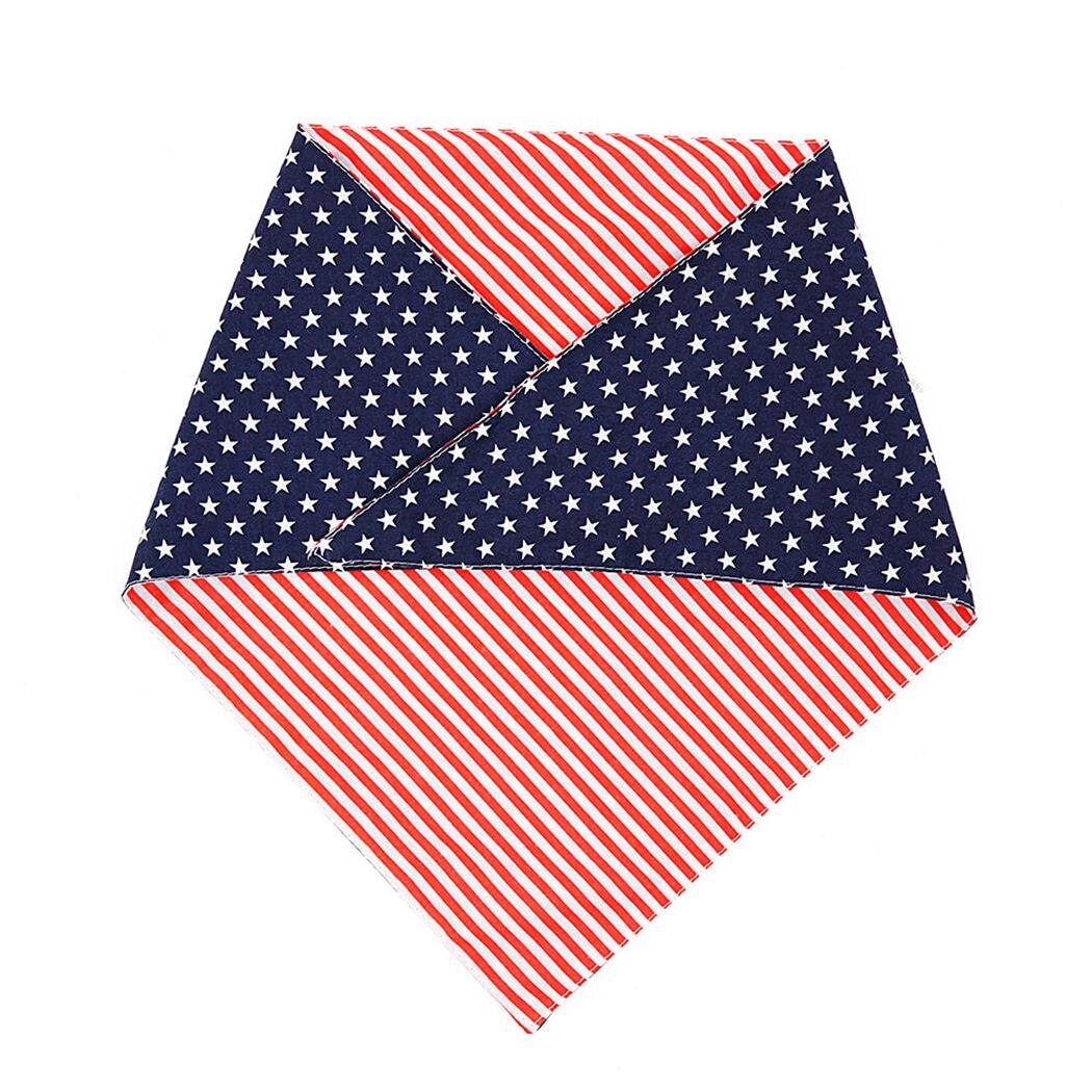 American Flag Bandana For Dogs-Paw Print Pad